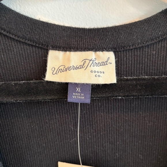 Universal Thread NWT Women's Black Ribbed Bodysuit High Neck Sleeveless Size XL - Picture 3 of 10